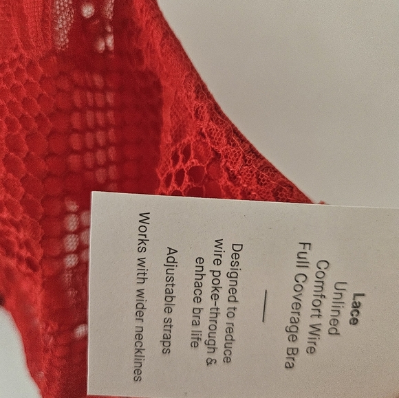 Women's Fishnet Lace Unlined Bra - Auden Size 38B - Picture 5 of 6